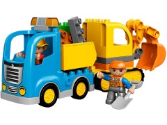 Конструктор LEGO (ЛЕГО) Duplo 10812 Грузовик и гусеничный экскаватор Truck & Tracked Excavator