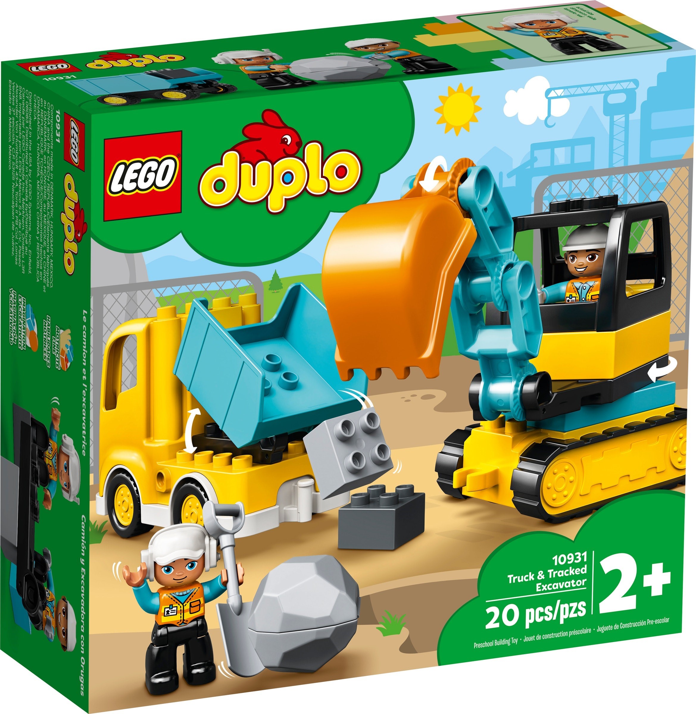 LEGO Truck & Tracked Excavator set 10931