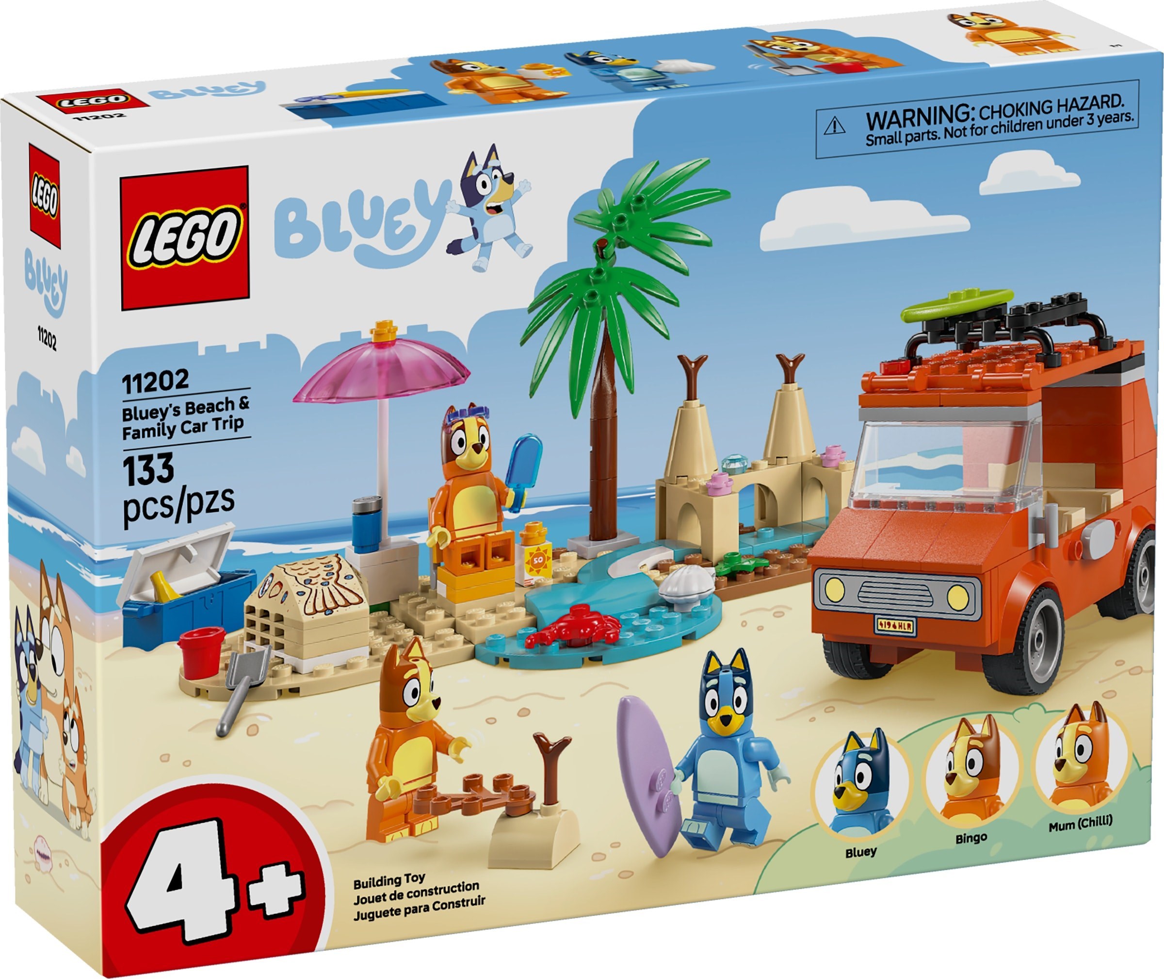 Bluey's autorit naar het strand LEGO-set afbeelding 2