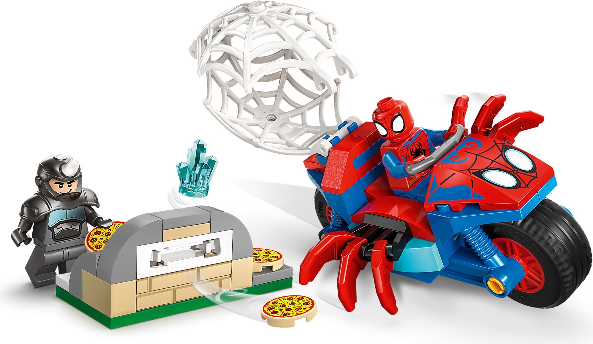 Spidey op zijn motor vs. Rhino LEGO-set afbeelding 2