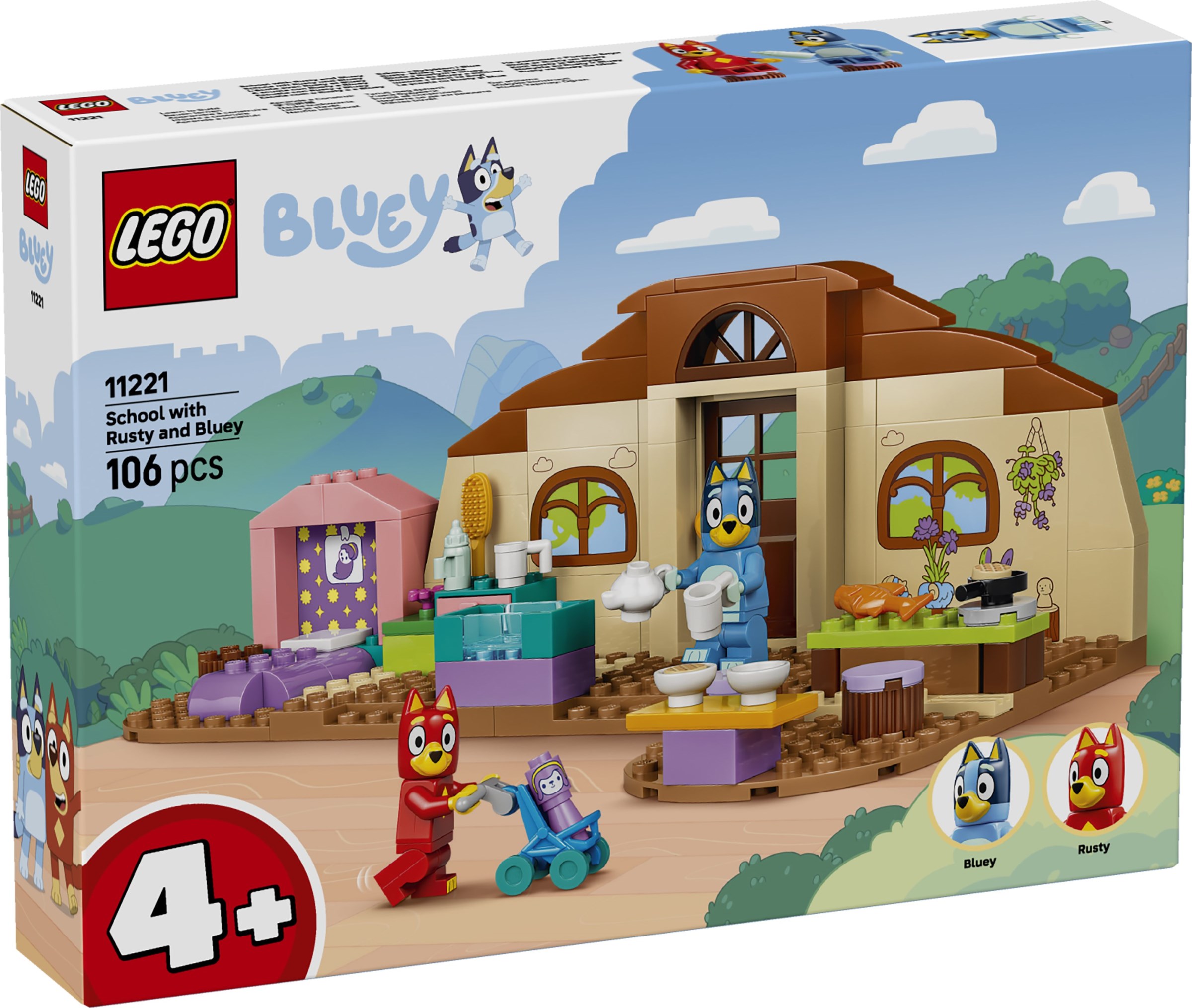 LEGO School with Rusty and Bluey set 11221