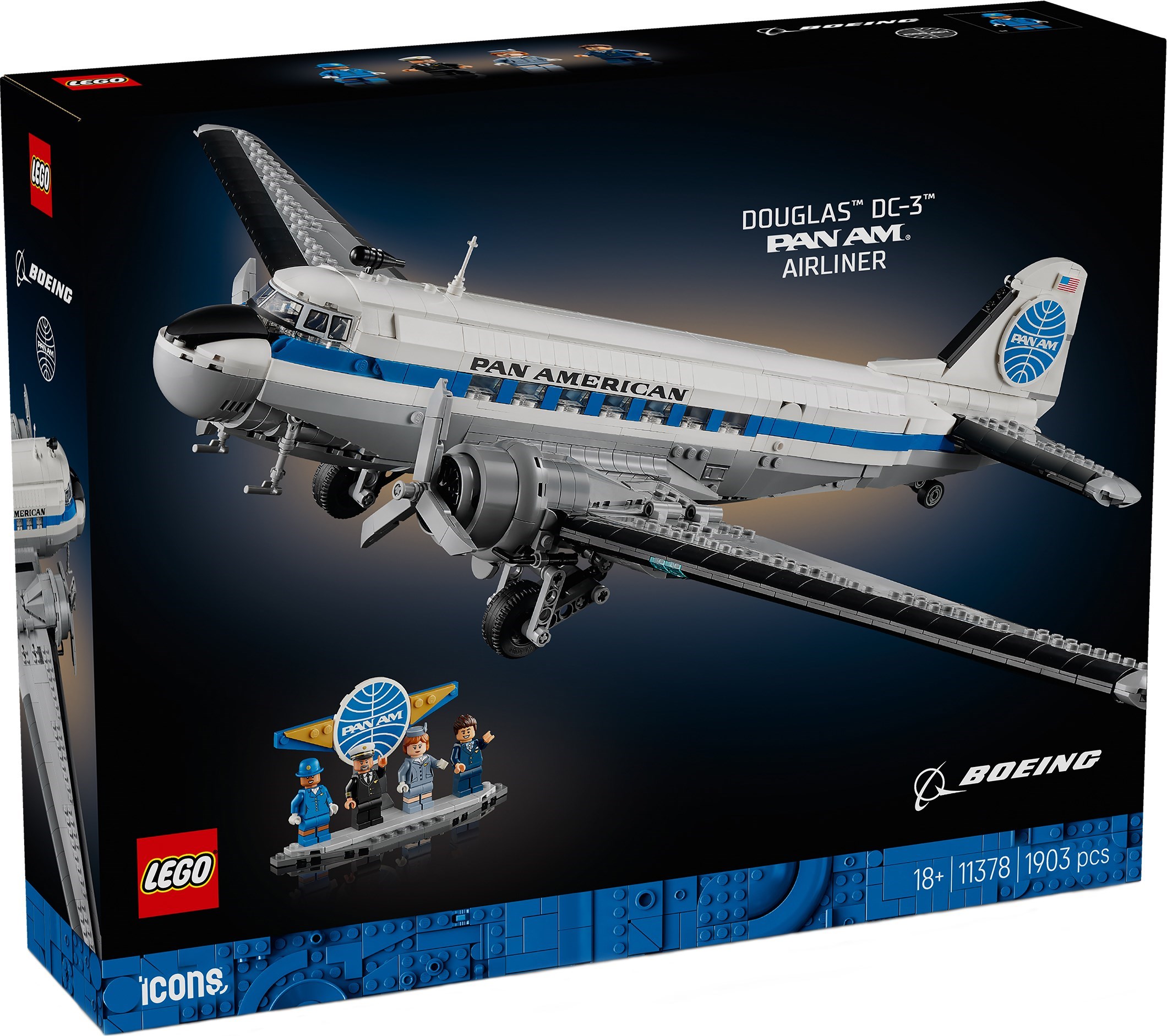 LEGO Douglas DC-3 PAN AM Airliner set 11378