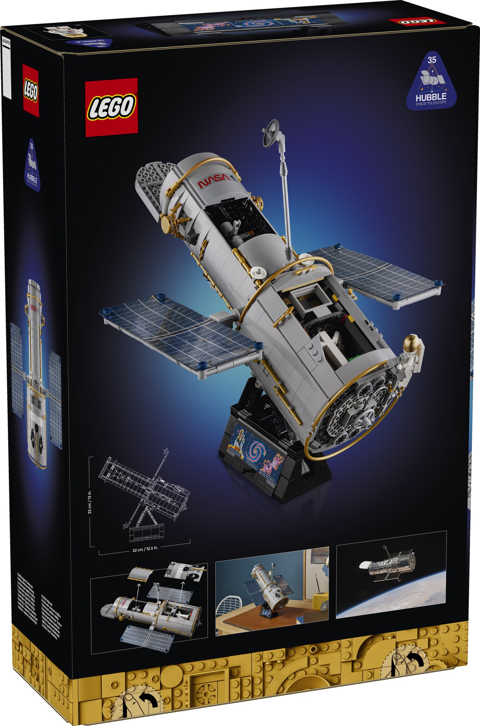 Pudełko zestawu LEGO Icons 11382 Hubble Space Telescope