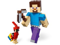 Конструктор LEGO (ЛЕГО) Minecraft 21148 Большие фигурки Стив с попугаем  Minecraft Steve BigFig with Parrot