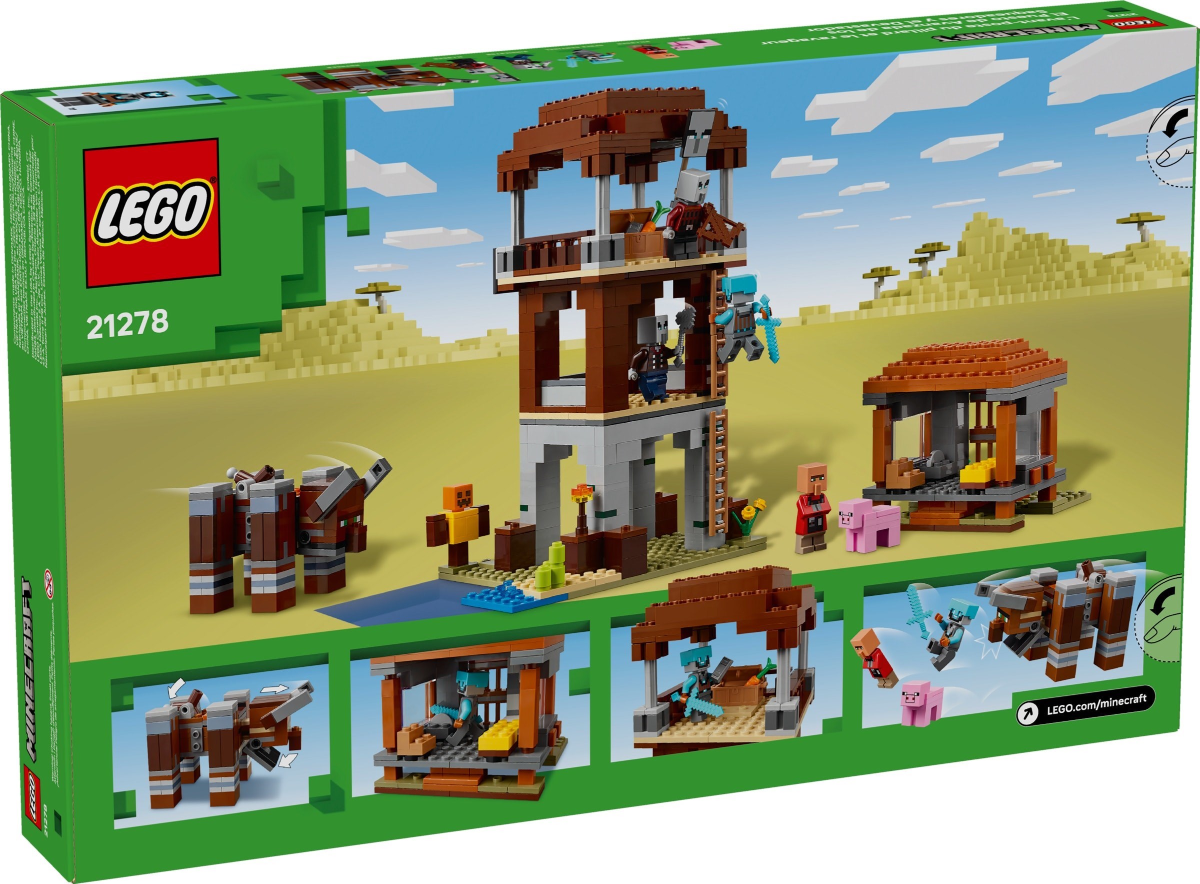 LEGO The Pillager Outpost and Ravager set 21278