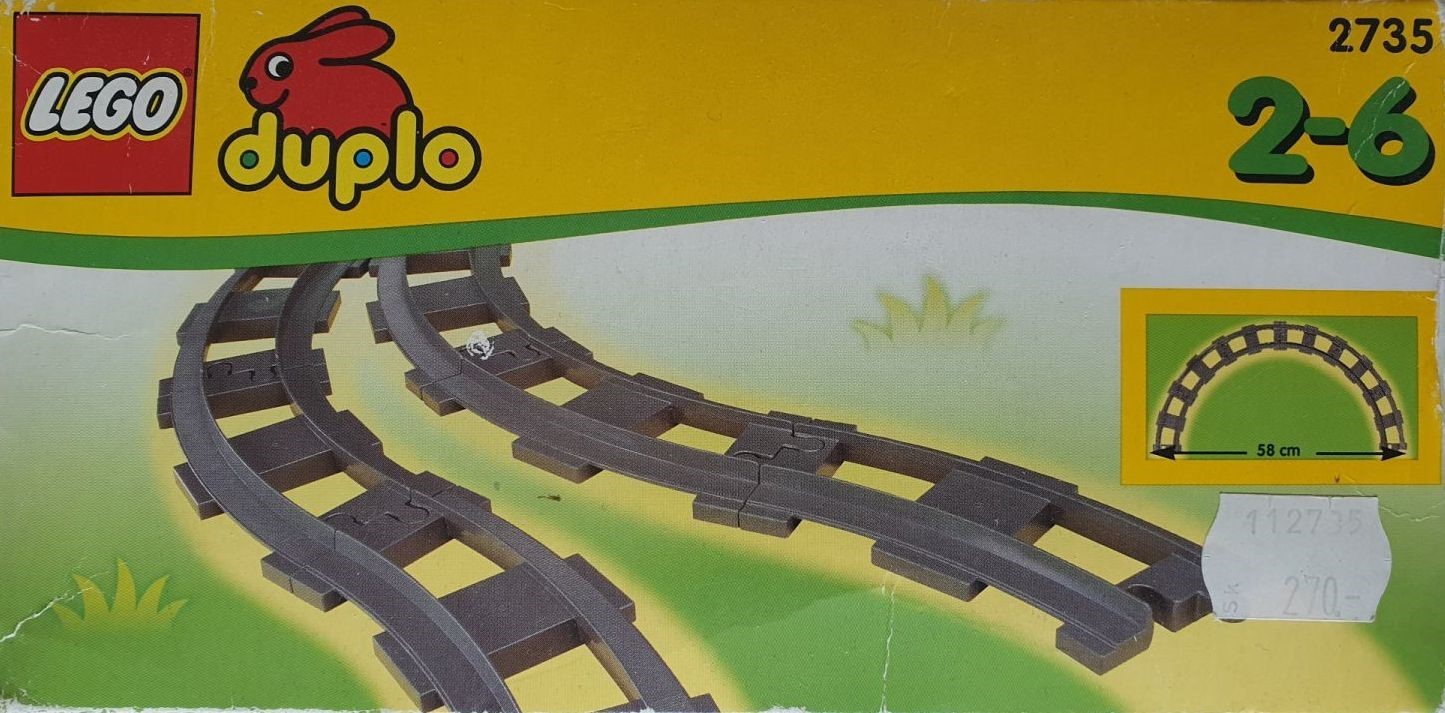 LEGO Curved Track (Curved Rails) set 2735
