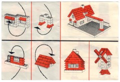 Конструктор LEGO (ЛЕГО) System 280  Sloping Roof Bricks, Red