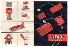 Конструктор LEGO (ЛЕГО) System 280  Sloping Roof Bricks, Red