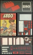 Конструктор LEGO (ЛЕГО) System 280  Sloping Roof Bricks, Red
