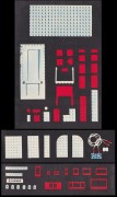 Конструктор LEGO (ЛЕГО) System 283  Sloping Ridge and Valley Bricks, Blue