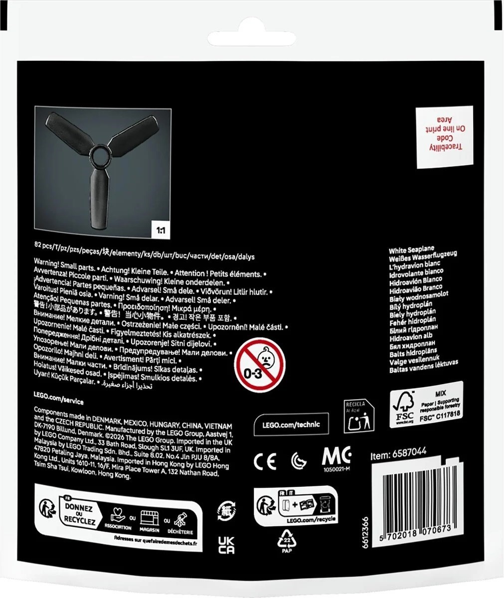 LEGO White Seaplane set 30736