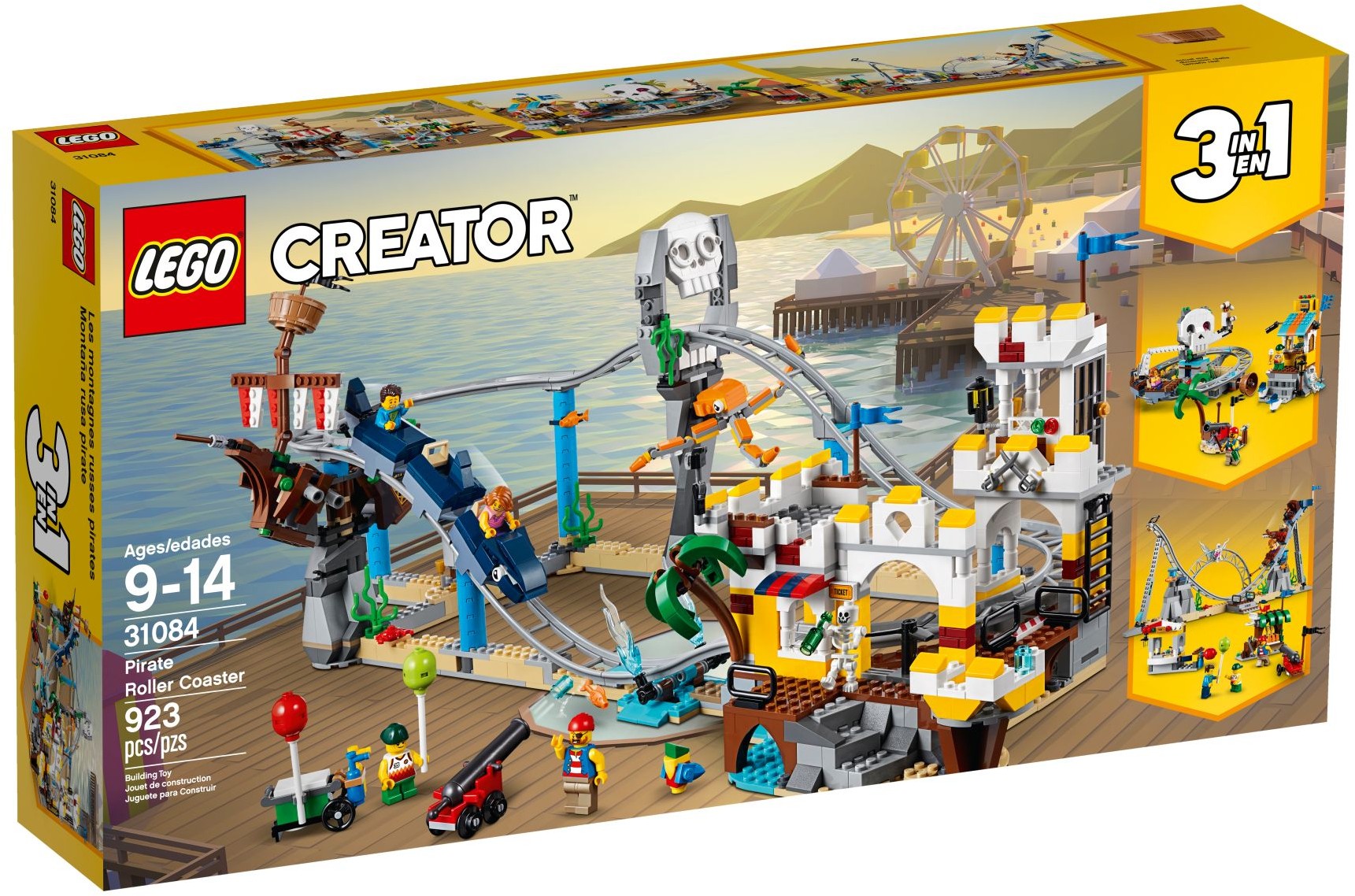 lego pirate roller coaster motorised