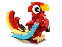 Rode draak LEGO-set afbeelding 3