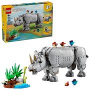 Wild Animals: Majestic Rhino with Birds, zdjęcie 3