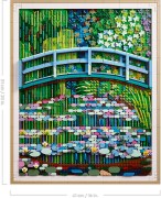 Claude Monet - Brug over een vijver met waterlelies LEGO-set afbeelding 8