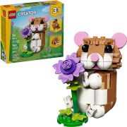 Schattige hamster met bloem LEGO-set afbeelding 3