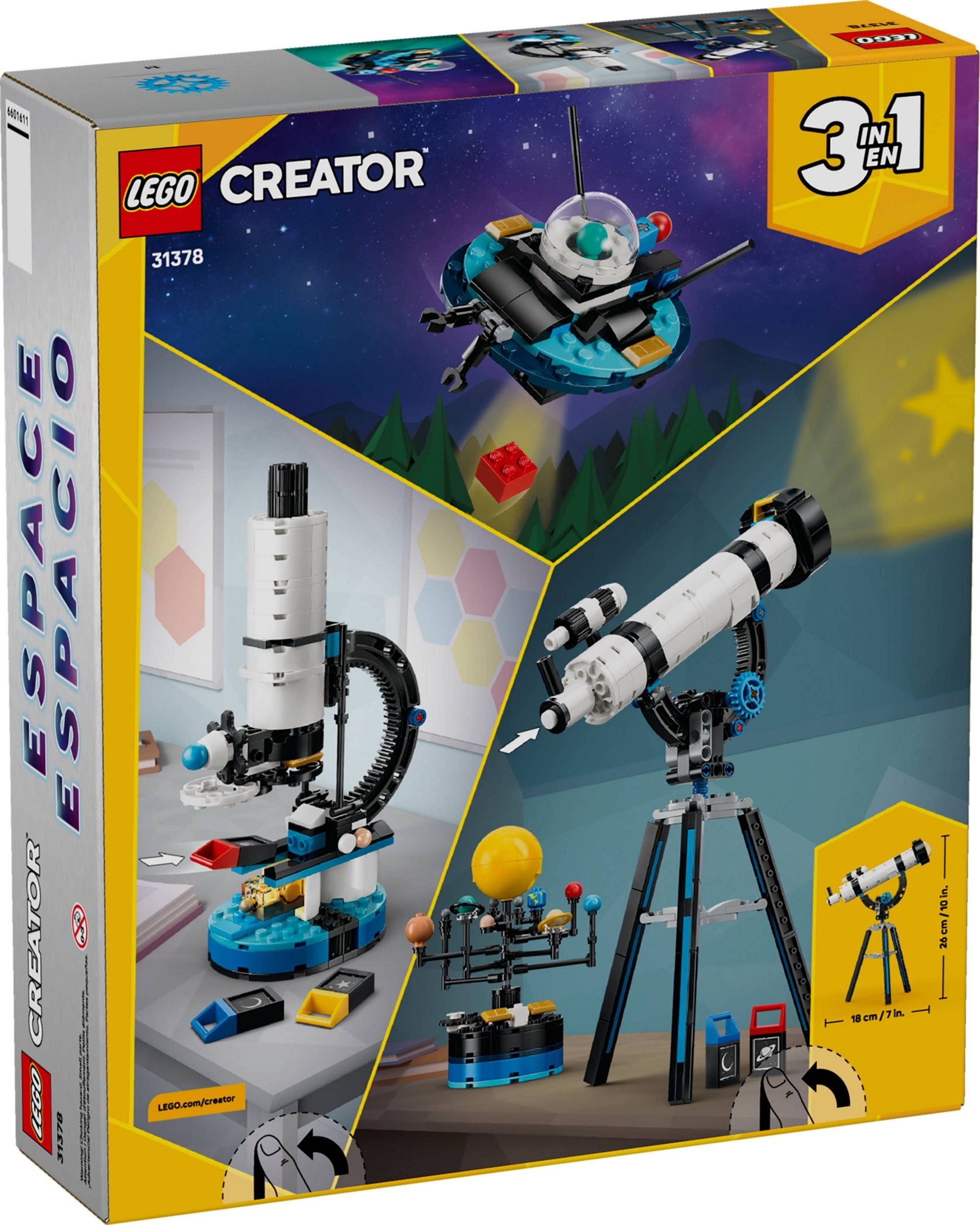 LEGO Space Exploration Telescope set 31378