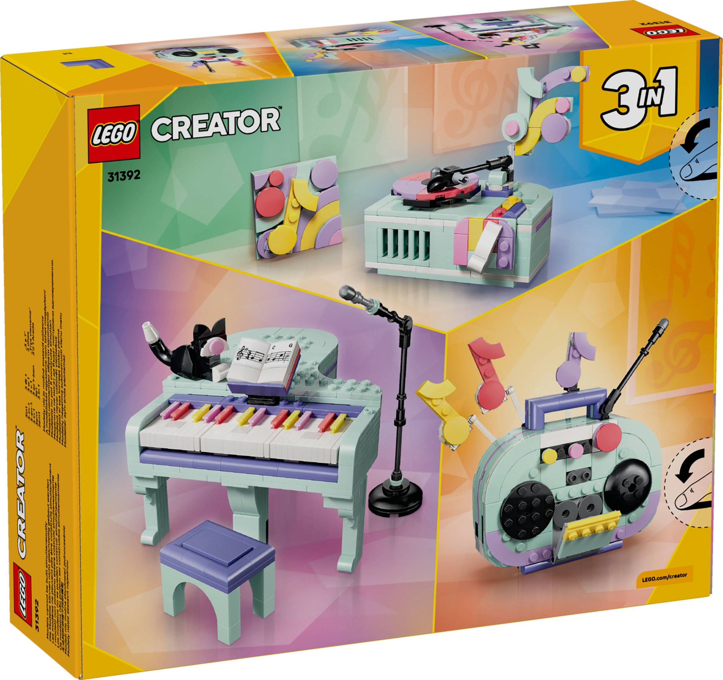 Piano met kat LEGO-set afbeelding 2