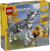 Bosdieren: grijze wolf LEGO-set afbeelding 3