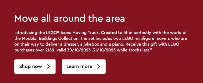 LEGO Moving Truck set 40586