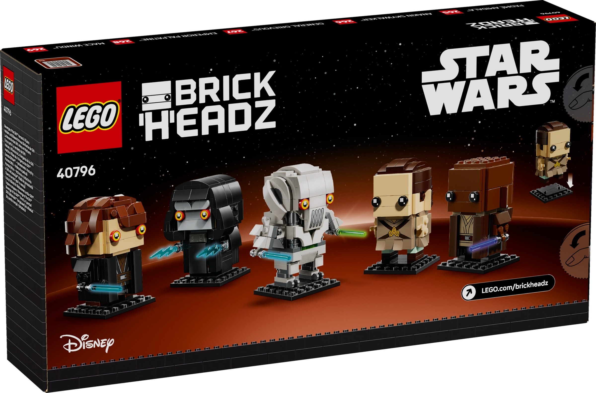 LEGO Revenge of the Sith Heroes & Villains set 40796