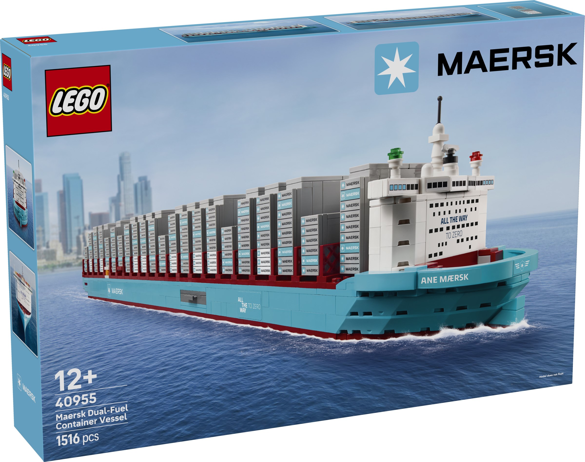 Maersk containerschip met dubbel brandstofsysteem LEGO-set afbeelding 2