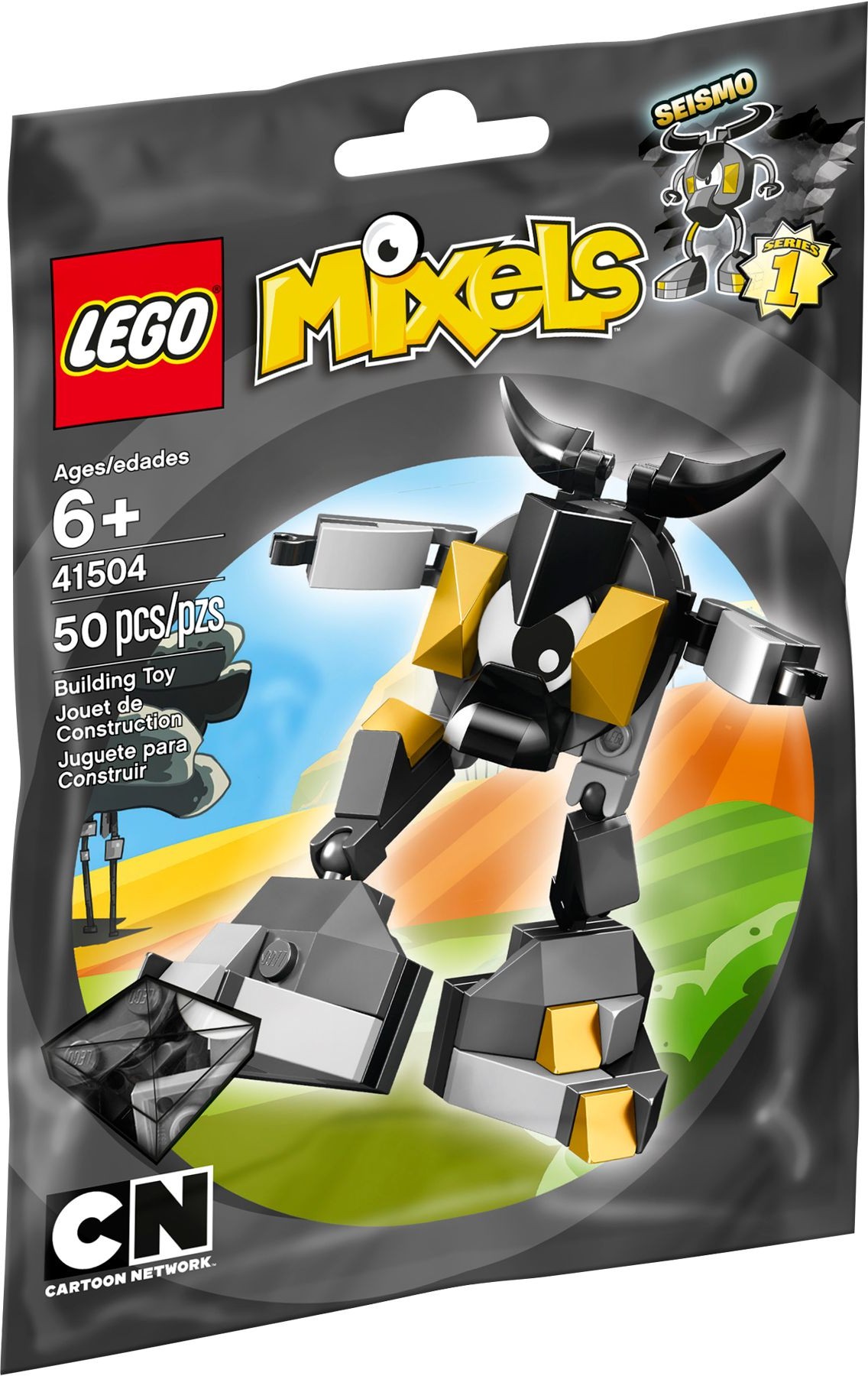 50 Pieces LEGO Mixels Series1/One Cartoon Network Seismo 41504 >NEW<