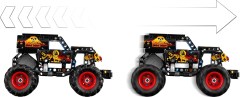 Monster Jam Grave Digger vuur en ijs LEGO-set afbeelding 6