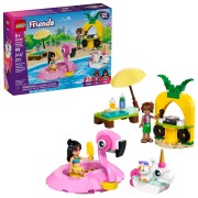 Zwembadfeestje met flamingo en eenhoorn LEGO-set afbeelding 3