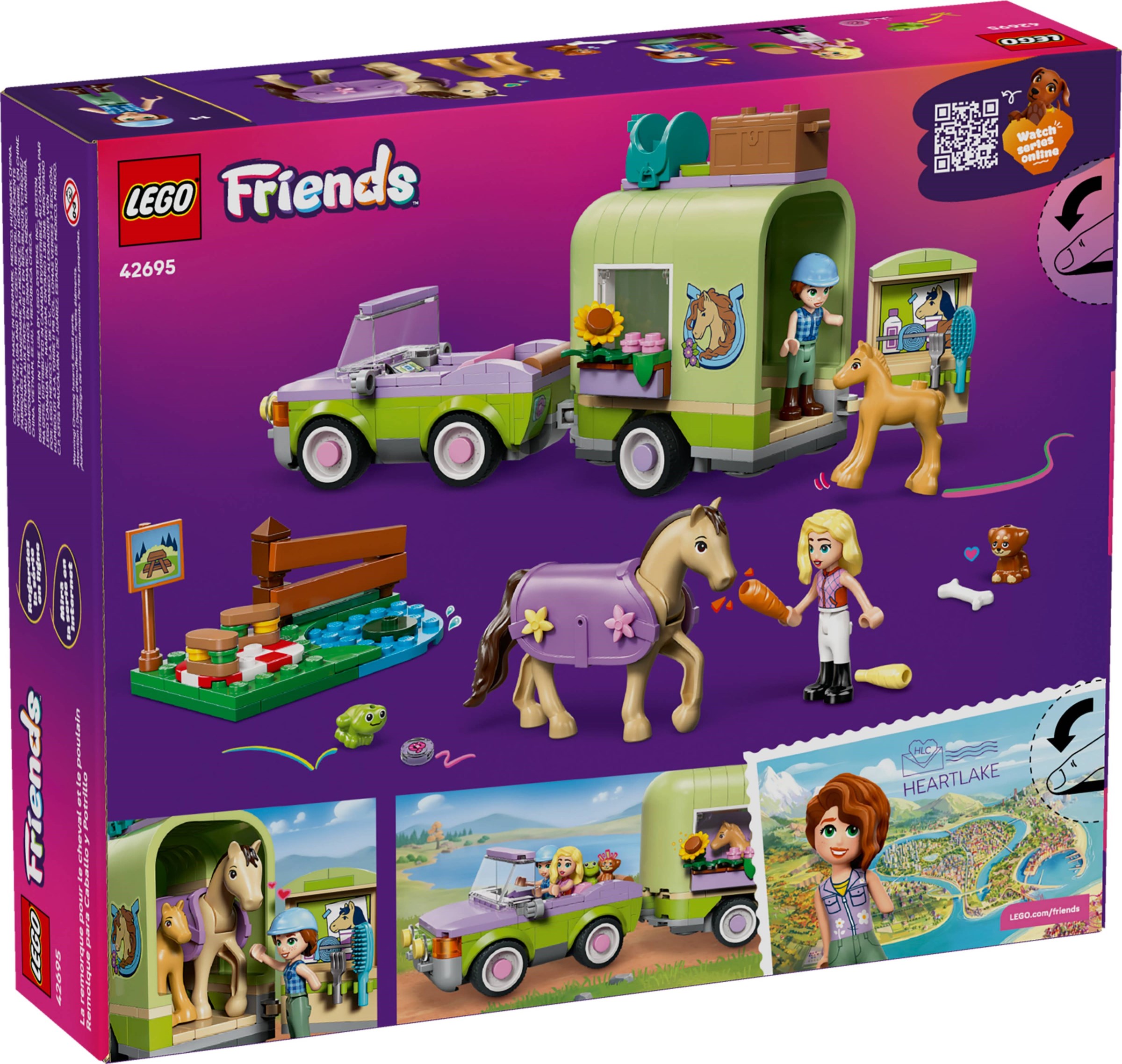 LEGO Horse & Baby Foal Trailer set 42695
