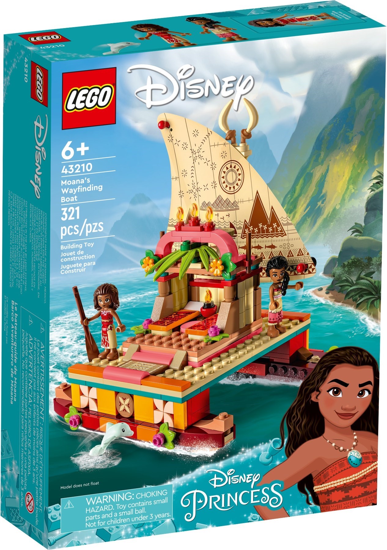 LEGO Moana's Wayfinding Boat set 43210
