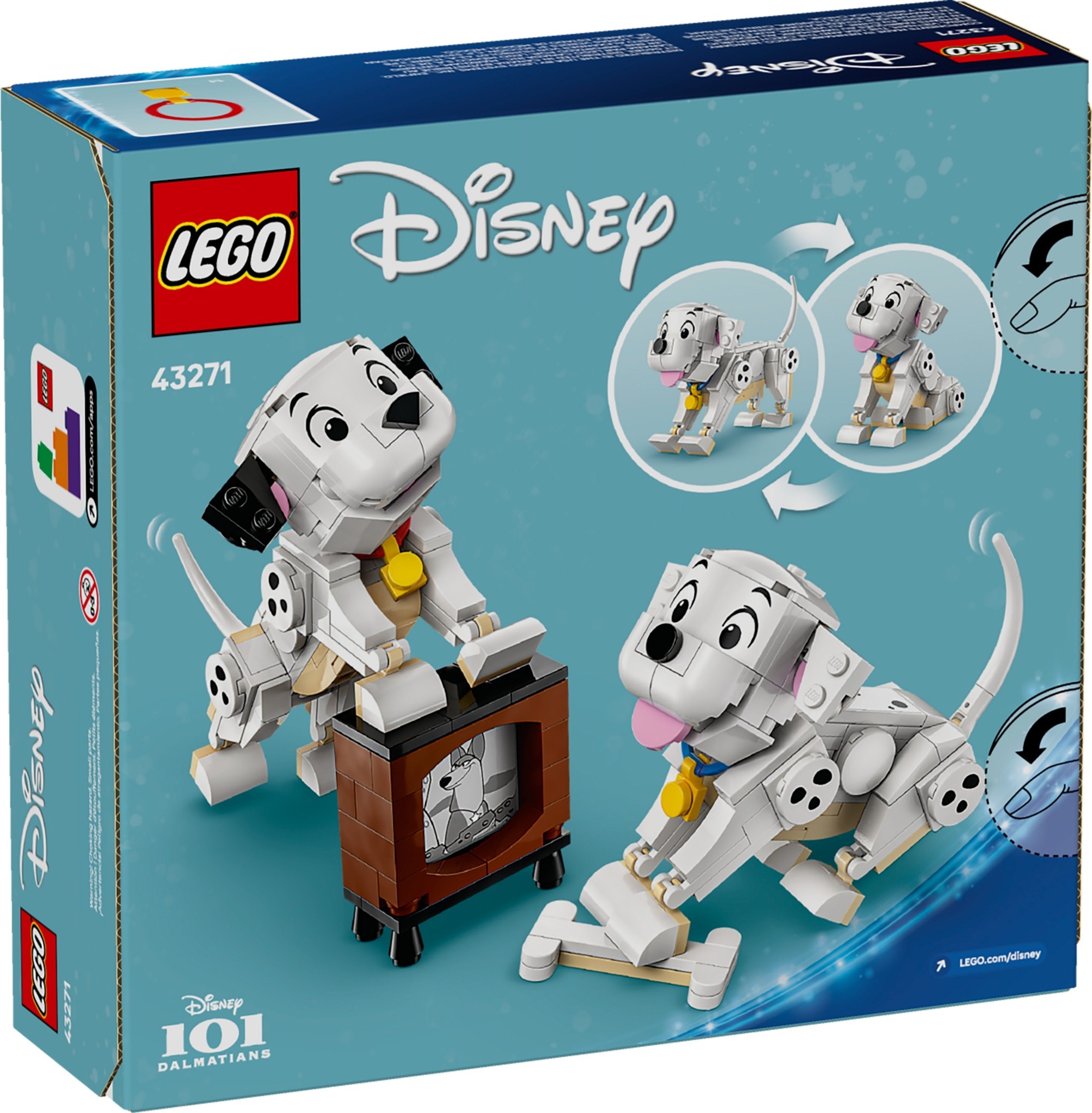 LEGO Lucky & Penny 101 Dalmatians Puppies set 43271