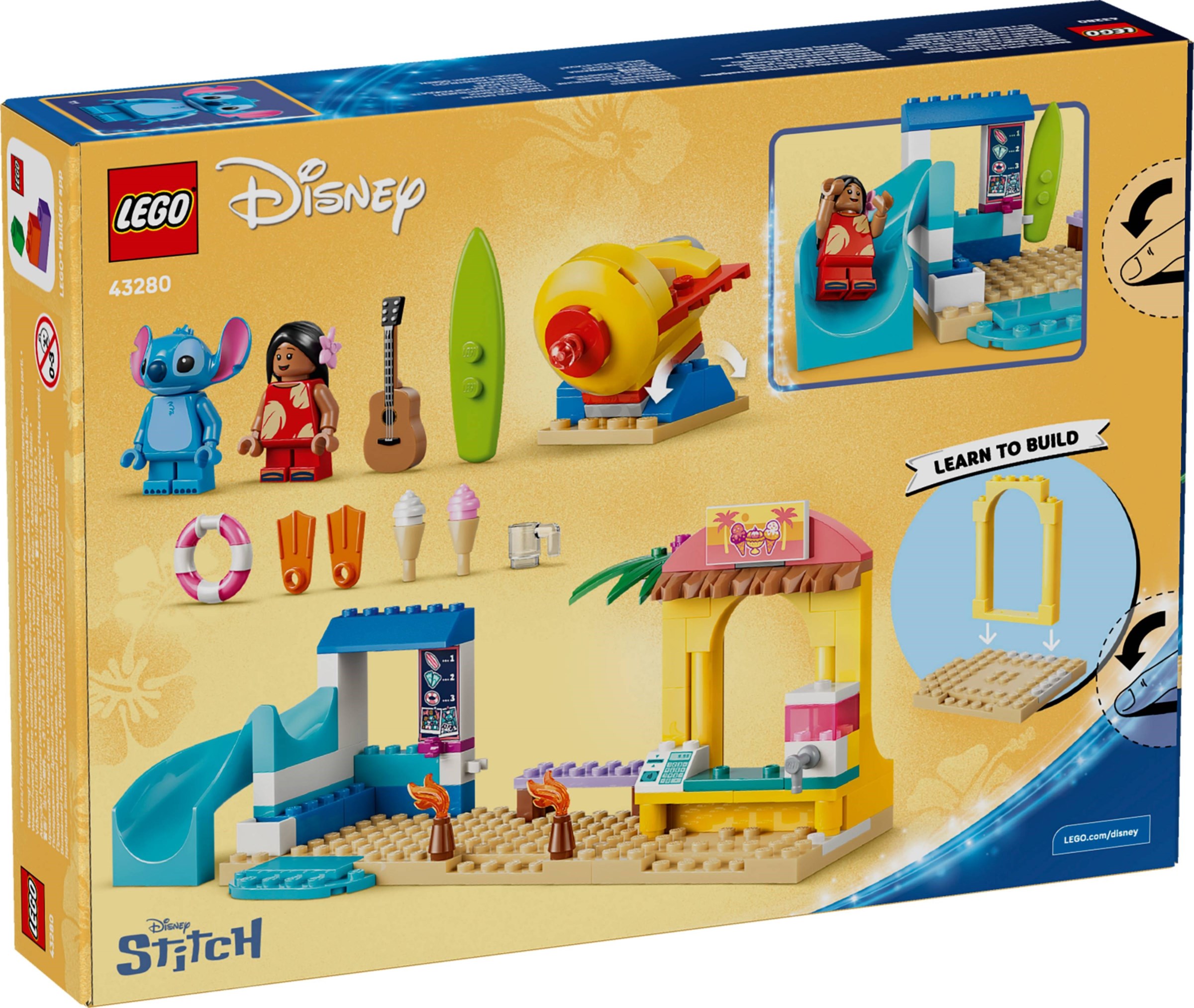 Strandplezier met Lilo en Stitch LEGO-set afbeelding 2