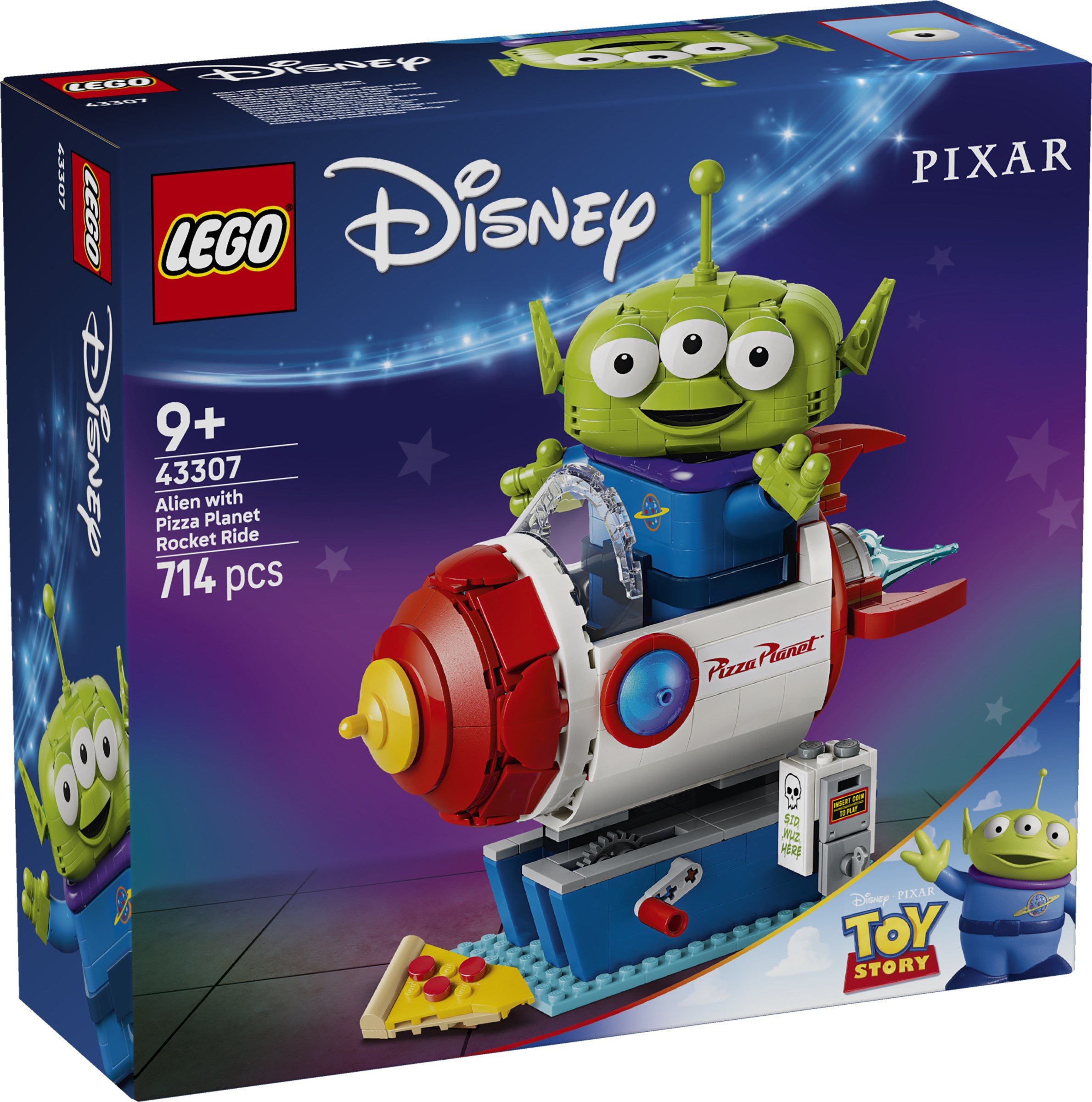 LEGO Alien with Pizza Planet Rocket Ride set 43307