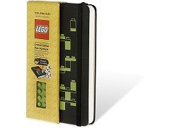 Конструктор LEGO (ЛЕГО) Gear 5001128  Moleskine notebook green brick, plain, small