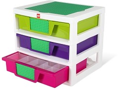 Конструктор LEGO (ЛЕГО) Gear 5001164  Girls 3-Drawer Storage Bin