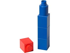 Конструктор LEGO (ЛЕГО) Gear 5004896  Square Drinking Bottle – Blue with Red Lid