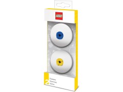 Конструктор LEGO (ЛЕГО) Gear 5005108  LEGO Erasers (Blue Yellow)