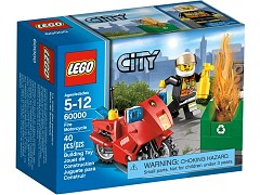 Конструктор LEGO (ЛЕГО) City 60000 Пожарный на мотоцикле Fire Motorcycle