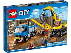 Конструктор LEGO (ЛЕГО) City 60075 Экскаватор и грузовик Excavator and Truck