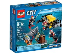 Конструктор LEGO (ЛЕГО) City 60091 Набор для начинающих «Исследование морских глубин» Deep Sea Starter Set