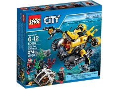 Конструктор LEGO (ЛЕГО) City 60092 Глубоководная подводная лодка Deep Sea Submarine