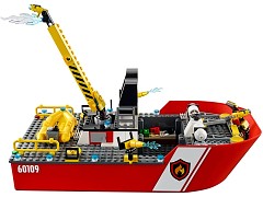 Конструктор LEGO (ЛЕГО) City 60109 Пожарный катер Fire Boat