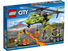 Конструктор LEGO (ЛЕГО) City 60123 Грузовой вертолёт исследователей вулканов Volcano Supply Helicopter