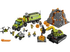 Конструктор LEGO (ЛЕГО) City 60124 База исследователей вулканов Volcano Exploration Base