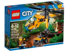 Конструктор LEGO (ЛЕГО) City 60158 Грузовой вертолёт исследователей джунглей Jungle Cargo Helicopter 