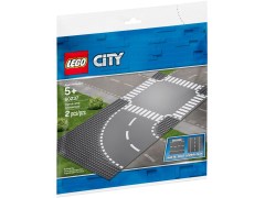 Конструктор LEGO (ЛЕГО) City 60237 Пластина Поворот и перекресток Curves & Crossroad