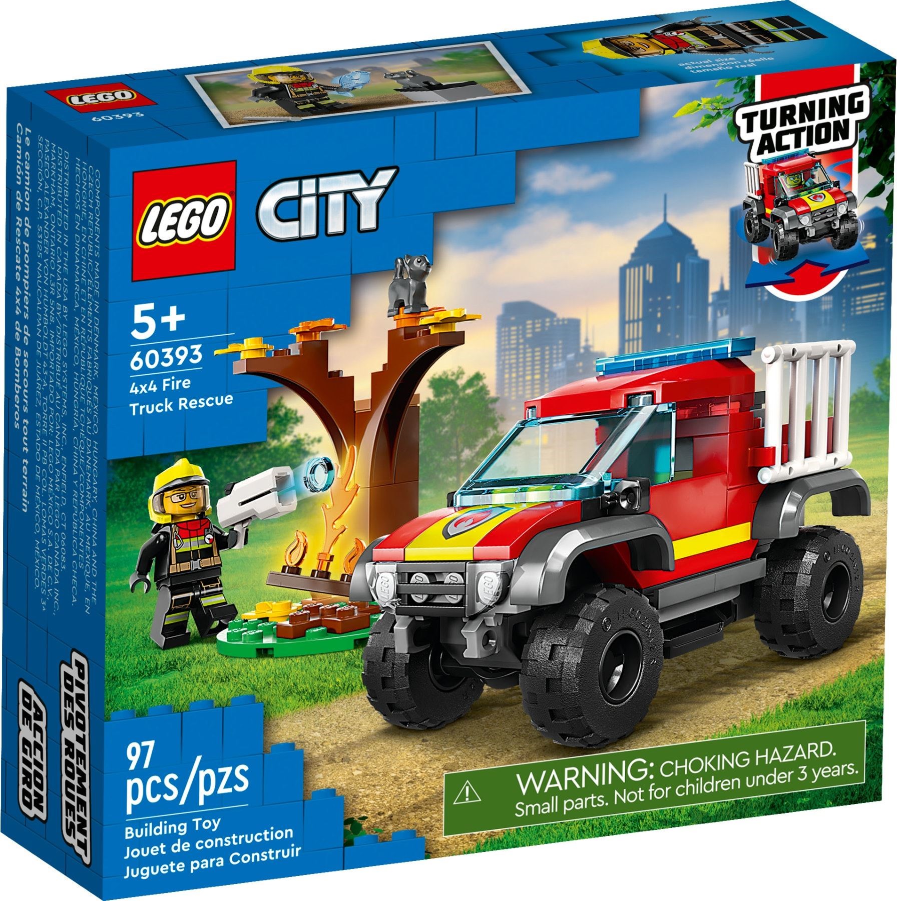 LEGO 4x4 Fire Truck Rescue set 60393
