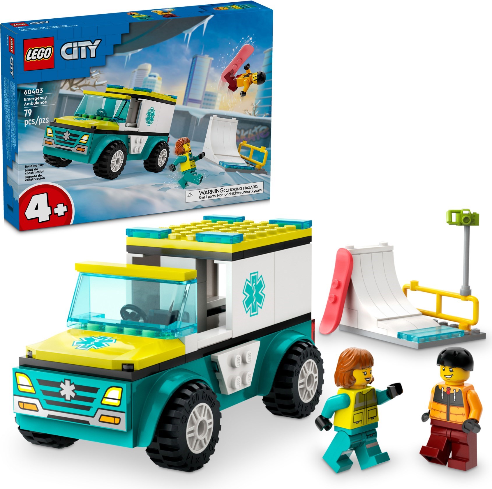 LEGO Emergency Ambulance and Snowboarder set 60403