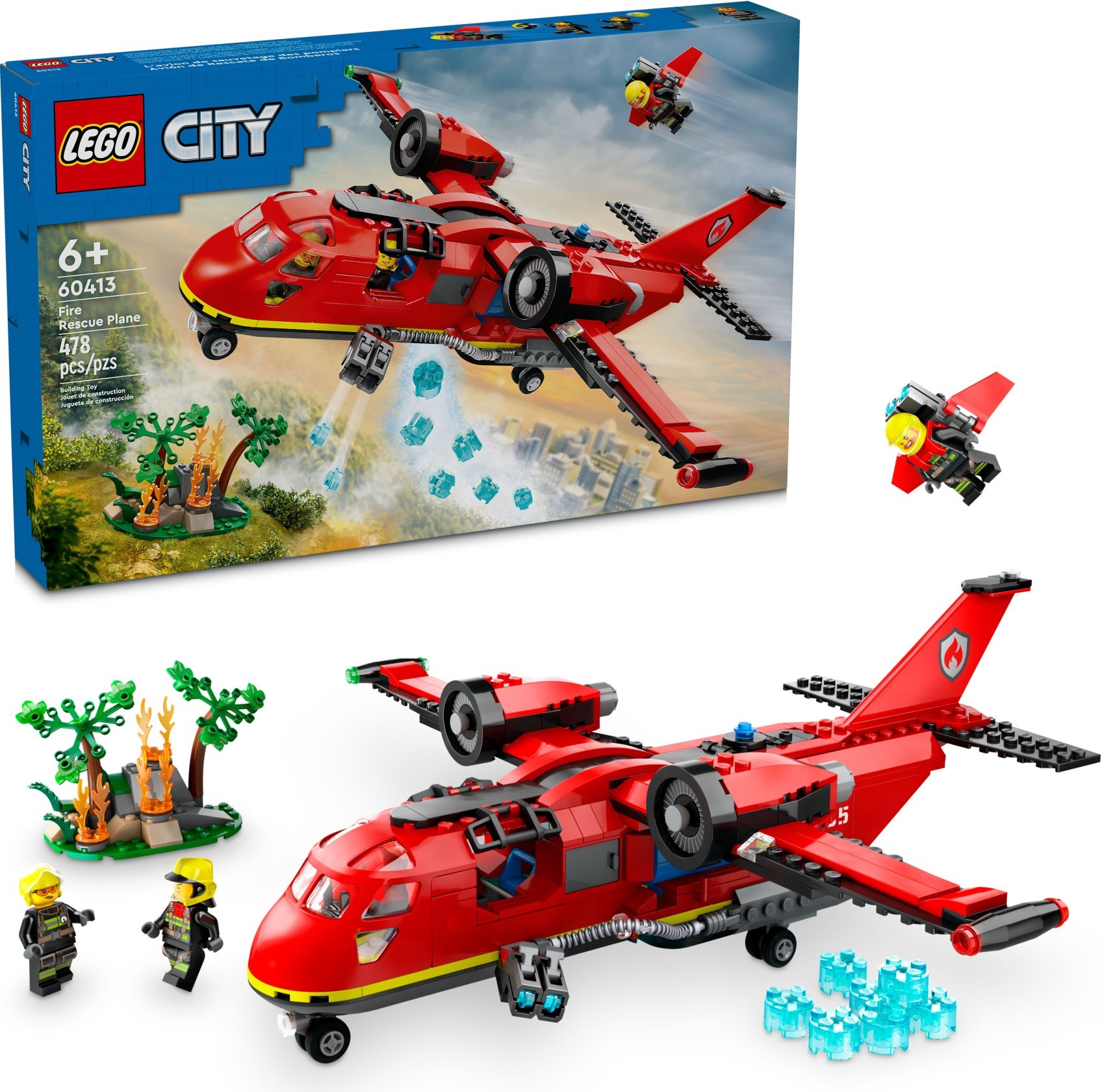 LEGO Fire Rescue Plane set 60413